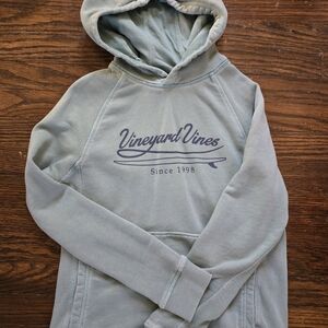 Vineyard Vines Pullover Hoodie in Sage Green with Logo
